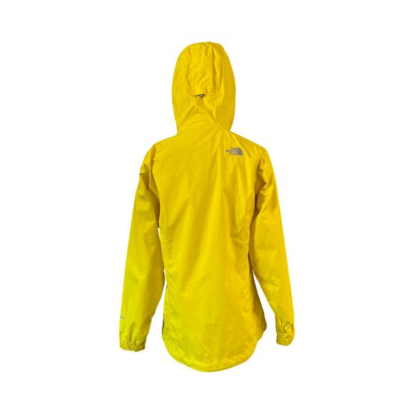 The North Face Women’s Yellow Rain Jacket Waterproof Hooded Small - Picture 4 of 11